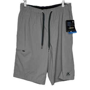 ZeroXposur Mens Fit-Performance Short‎ Size S Metal Gray Drawstring Waist NWT